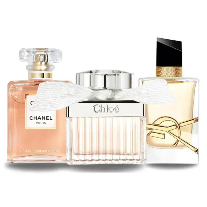 3 Parfums Chanel COCO MADEMOISELLE, Yves Saint Laurent LIBRE et CHLOÉ (Eau de Parfum)