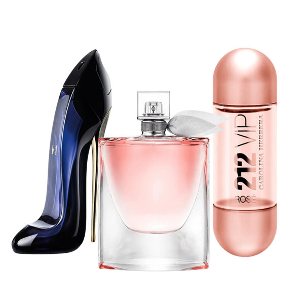 3 Parfums Carolina Herrera GOOD GIRL, Lancôme LA VIE EST BELLE et Carolina Herrera 212 VIP ROSÉ (Eau de Parfum)