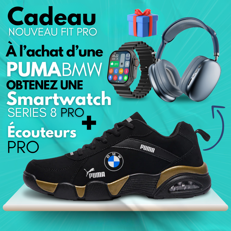 [Offre Exclusive] Sneakers De Confort Spécial Homme + 2 Cadeaux (Casque Audio Et Montre Series 8 Pro)