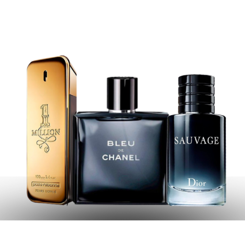 Sauvage von Dior, Bleu de Chanel und One Million von Paco Rabanne