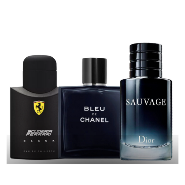 Ferrari Black, Sauvage und Chanel Bleu