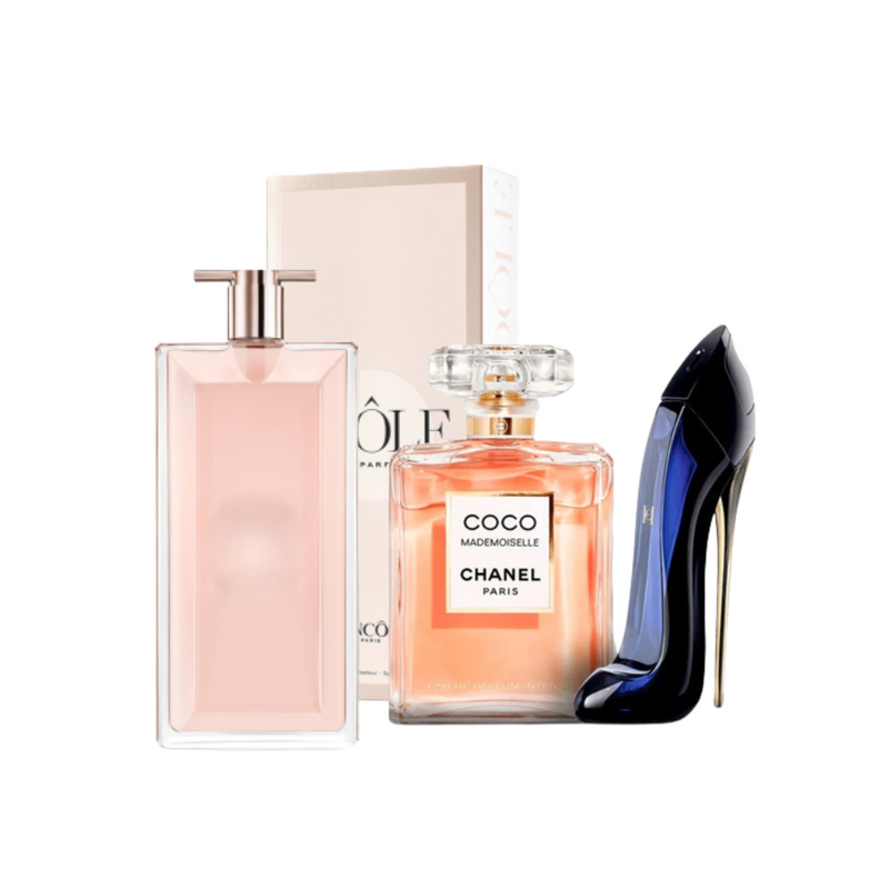 Idôle, Coco Chanel Mademoiselle und Good Girl 50 ml